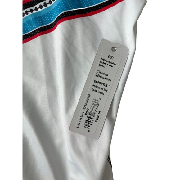 LUCKY IN LOVE Chevron Logo Tank Top Size M NEW - Picture 4 of 5